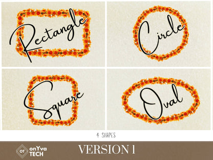 Ilima Lei | Hawaiian Frame PNG Liʻiliʻi Pack | Digital Download