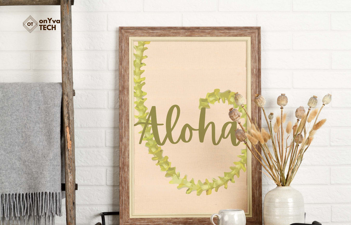 Pakalana Lei | Hawaiian PNG Decorative Element Set | Digital Download