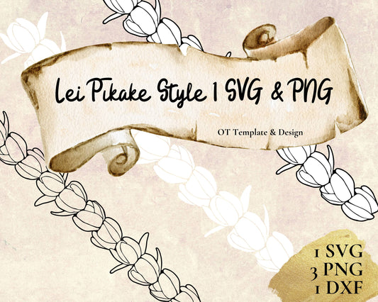 Pikake Lei SVG PNG | Hawaiian Nature Clipart Bundle | Digital Download