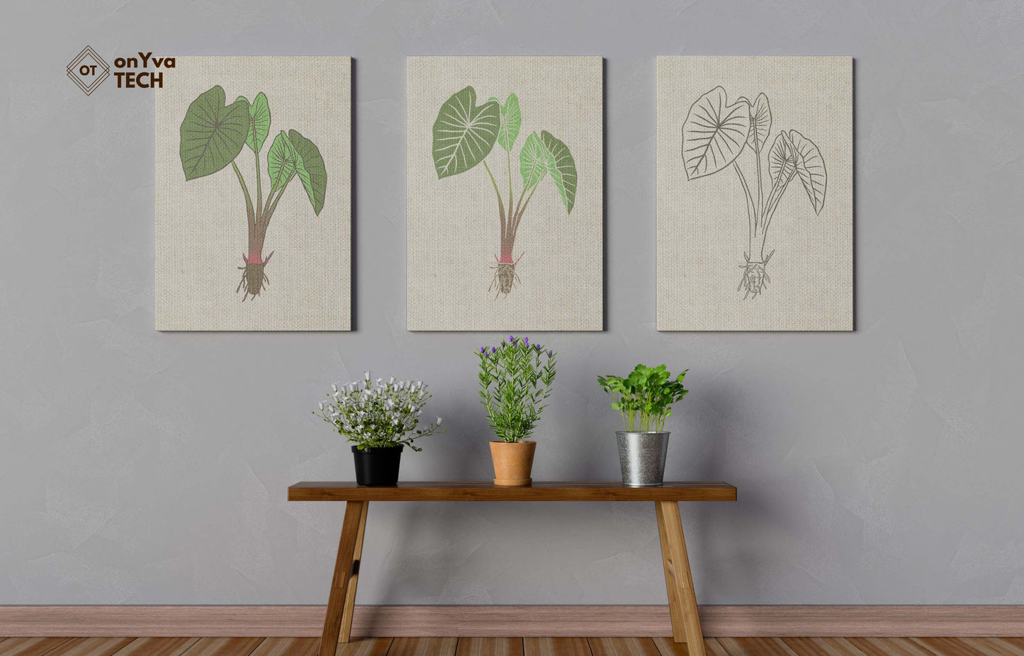 Taro Plant SVG PNG | Hawaiian Nature Clipart Bundle | Digital Download