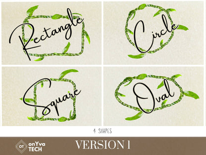 Ti Leaf Lei | Hawaiian Frame PNG Liʻiliʻi Pack | Digital Download